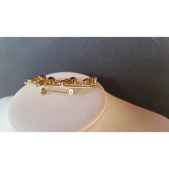 Rhinestone Musical Notes Brooch - Picture 8 of 10